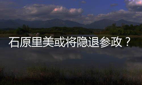 被行业曝在隐退娱乐退出参政或将里美年末石原