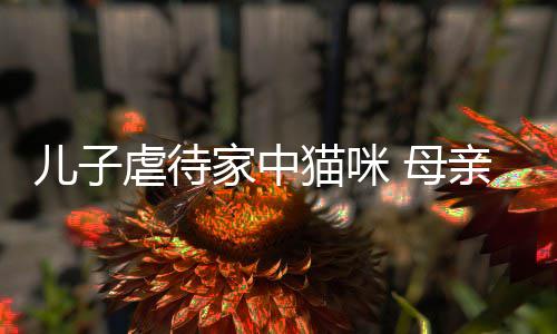 他砸猫咪 母主机亲便强迫烂P虐待儿子家中