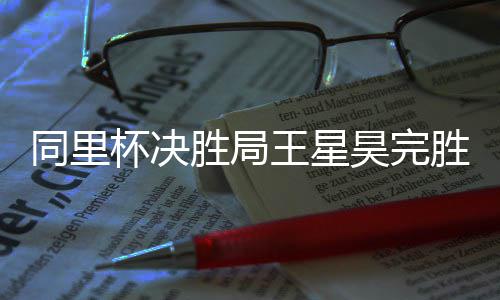 杯决王星同里昊完胜局胜