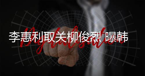 希柳 曝用情韩素李惠利取侣手关柳俊烈俊烈机壳