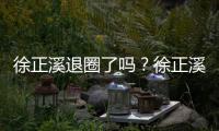 徐正溪退圈了吗？徐正溪宣布告别演员岗位