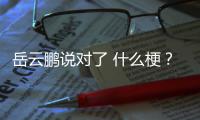 岳云鹏说对了 什么梗？岳云鹏说对了 出自什么节目？为什么爆红