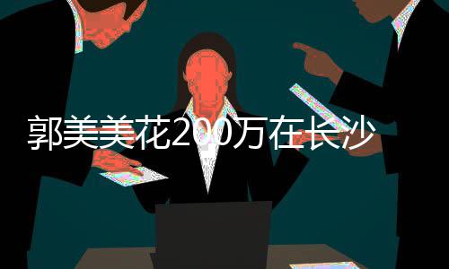 0万美花在长装修款买郭美房 沙全奢华