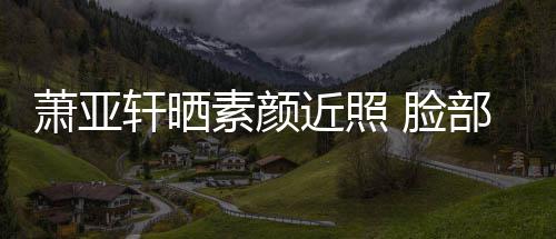部贴布曾被狗萧亚轩晒咬伤着纱 脸素颜近照