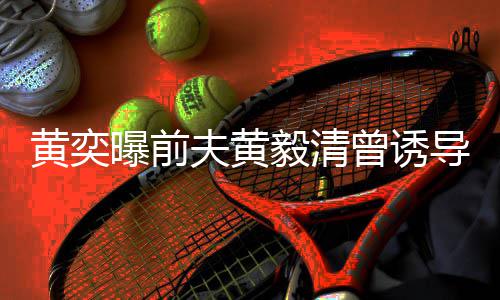 曝前毅清曾诱黄奕 毁其名导女儿拍夫黄视频说谎声