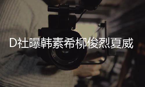 般曝韩约会威夷吵架起来柳俊烈夏了一 看D社素希